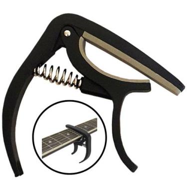Imagem de Capotraste Abraçadeira Preto Para Violão Guitarra Ukulele - Liverpool