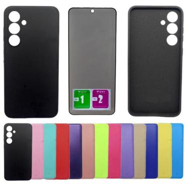 Imagem de Kit Capa Aveludada Para Galaxy S24 Fe + Pelicula Privacidade - Mustang