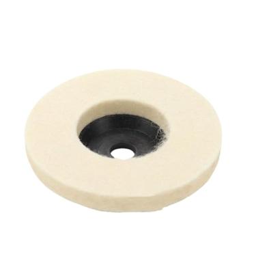 Imagem de 2/3/4/4.5/5 Polegadas Lã Polimento Roda Polimento Almofada Para Rebarbadora Disco de Moagem Metal Madeira Aço Inoxidável Polimento Abrasivos,50MM
