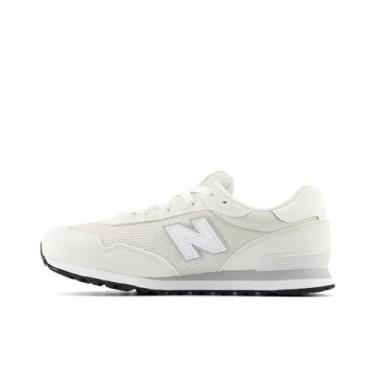Imagem de New Balance Tênis infantil 515 V1 com cadarço, Reflexo/branco/cinza alumínio, 16