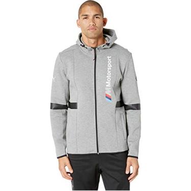 Imagem de PUMA Men's BMW Motorsport Hooded Sweat Jacket, F Medium Gray Heather, S