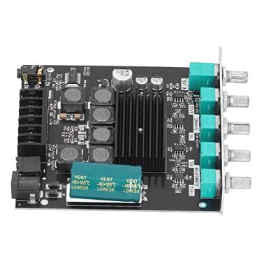 Imagem de Placa Amplificadora de Potência de 2.1 Canais Placa Amplificadora de áudio Com Controle de Frequência de Subwoofer Com Graves, Agudos, para Alto-falantes Domésticos DIY, AUX,