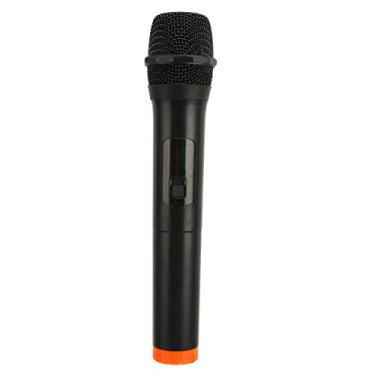 Imagem de Microfone dinâmico portátil, microfone UHF profissional, redução de ruído, alcance de 39,9 m, evita interferências, som nítido com receptor USB para festas