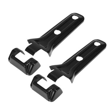 Imagem de REPAIROCK 1 conjunto de acabamento de tampa de dobradiça traseira para Jeep Wrangler JL JLU 2018-2023 para Jeep Gladiator JT 2020-2023 Suporte de pneu sobressalente porta traseira ABS preto