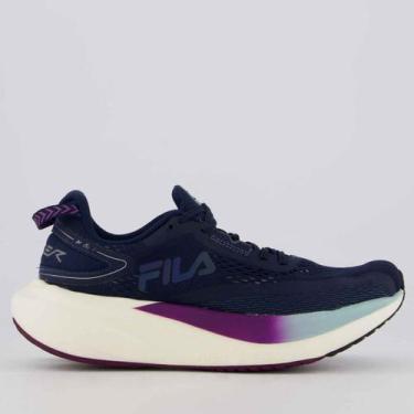 Imagem de Tênis Fila Racer T2 Xtreme Feminino Marinho e Roxo, 37