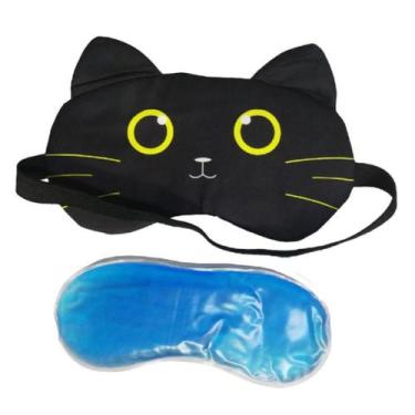 Imagem de Máscara de olho de gato fofa para dormir - Baseus, Preto