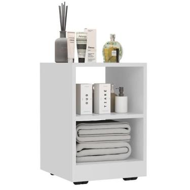 Imagem de Mesa de Cabeceira Mini Cômoda Mesinha Lateral Cama Quarto Nicho Decora