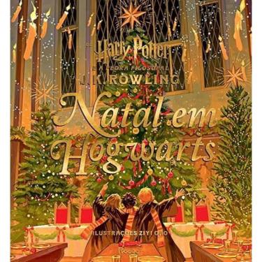 Imagem de Natal em hogwarts de hp E A pedra filosofal-ilustrações ziyi gao-capa dura