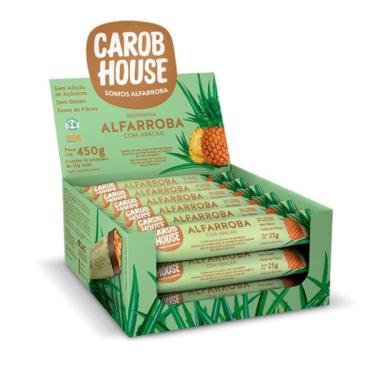 Imagem de Barrinhas de Alfarroba com Abacaxi Carob House Cx 18 un