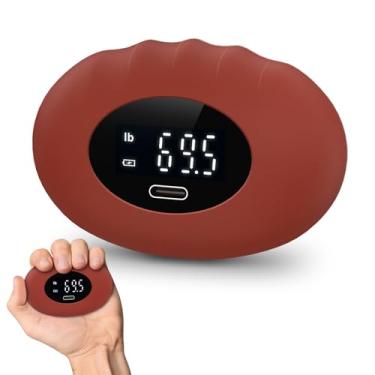 Imagem de Novo testador de força de aperto de mão 2025, dinamômetro eletrônico recarregável de mão até 180 kg, antebraço - exercitador fortalecedor de aperto de dedo, bolas de estresse para uso em casa e escola