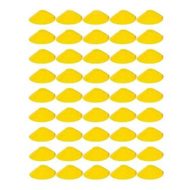 Imagem de 50x Chapéu Chines Cone 19cm Mini Treino Esporte Funcional AMARELO - 36