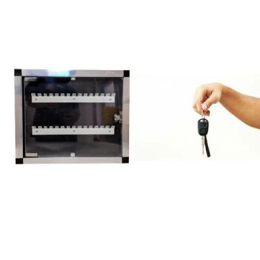 Imagem de Quadro Organizador De 30 Chaves Para Carro - Estacionamento, Molhos de