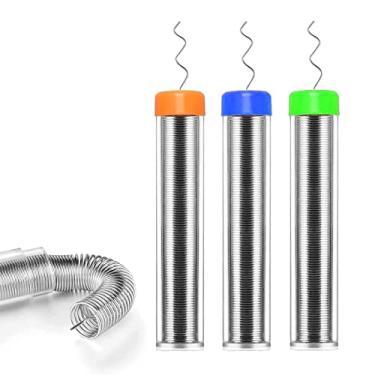 Imagem de 3 peças de fio de solda, diâmetro 1,0 mm, 11 g × 3 peças de solda de núcleo de resina para solda elétrica, soldagem eletrônica, solda faça você mesmo. (rede 33 g)