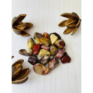 Imagem de Jaspe Mokaita Pedral Natural Rolada Ancestralidade e Mudanças. - Paz I