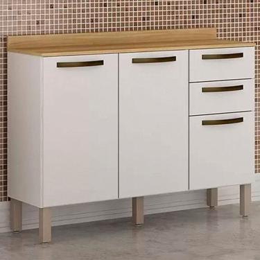 Imagem de Balcão Valência Branco Salleto Móveis Branco