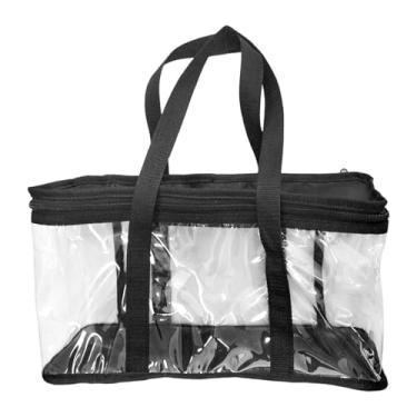 Imagem de DimyFew Bolsa para armazenamento de DVD, porta-CD, bolsa para coleção com alças, organizador de mídia para brinquedos portáteis, roupa de cama, roupas, 38 Cm X 15 Cm X 21