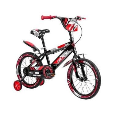 Imagem de Bicicleta Infantil Pro Aventura Aro 16, Vermelha, com Rodinhas Laterais, para Crianças 3-8 Anos, até 30kg
