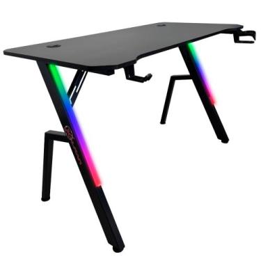 Imagem de Mesa Gamer Kalkan Illumi RGB 120 x 61 x 78 cm KLK00030
