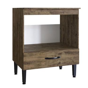 Imagem de Balcão de Cozinha Light 1 Gaveta Itaúba - Irm Móveis, Marrom, Moderno