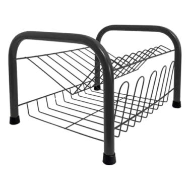 Imagem de Escorredor De Louças Versátil Duplo Compacto Secador Copos 9 Pratos 2 Andares