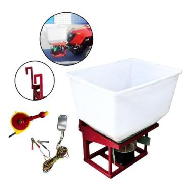 Imagem de Adubadeira Espalhador Semeadeira 120kg Para Trator Agrícola - Importwa