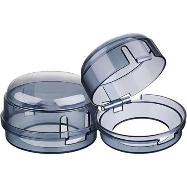 Imagem de Kit 2 Protetor Boca De Fogão Transparente Proteção Infantil - TMT