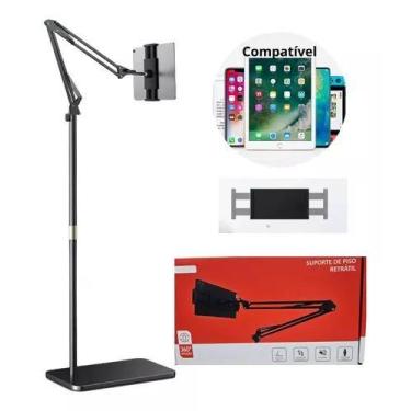 Imagem de Suporte de piso retrátil para tablet 360 graus tomate mtg-409