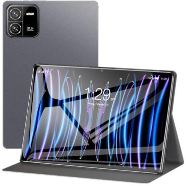 Imagem de Tablet Android 13,Tela LCD de 10.1",Octa-Core,12GB RAM+512GB ROM,Câmera de 16MP + 32MP,WiFi 2.4/5G,GPS,Bateria de 8000mAh,Versão WiFi (Cinza)