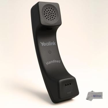 Imagem de Yealink – Aparelho de substituição para SIP-T49G, T46S, T48S, T41S, T42S, T27G, T29G, T23G, T23P, T21P, T21 PE2, T19P, T19PE2 e pano de microfibra | #YEA-HNDST-B, Yealink Replacement handset for SIP-T46S, SIP-T48S, Preto