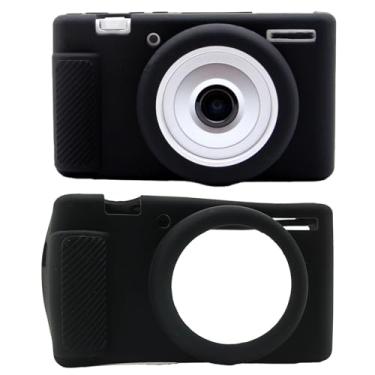 Imagem de Capa de câmera para Sony ZV-1F / ZV-1 II (ZV-1M2) Vlog Camera | Anti-arranhões Slim Fit Skin Shockproof Soft Sleeve (preto)