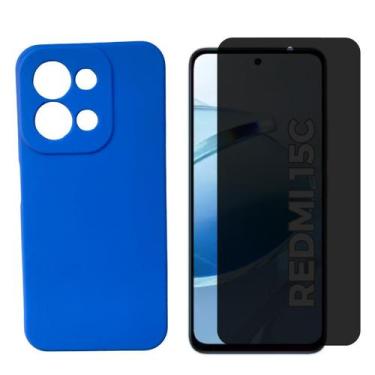 Imagem de Capa + Película Vidro 3D Privativa Para Xiaomi Redmi 15c - Generica, A