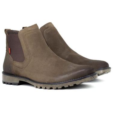 Imagem de Bota Masculina Ferracini 24h Cross Couro Chelsea Elástico Confortável 