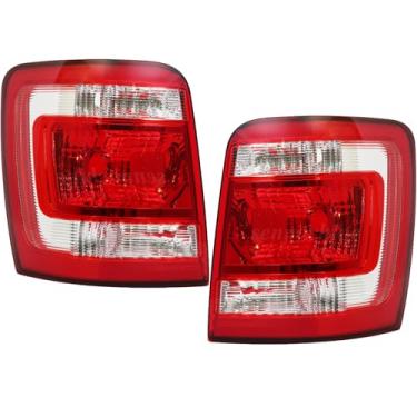 Imagem de SUPAPRO Luz traseira do para-choque traseiro adequada para Ford Escape 2008-2012 2 peças de substituição LH+RH com lâmpada de freio vermelha externa