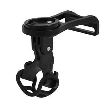 Imagem de Grcfumo Montagem do computador de bicicleta frontal, suporte de montagem estendida, adaptador de suporte de extensão do guidão de bicicleta para câmera de movimento para câmera (Preto)