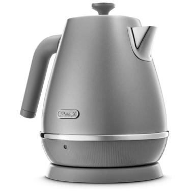 Imagem de Chaleira Elétrica com Base Giratória e Capacidade de 1,2L, 1200W 110V, DeLonghi, Cinza