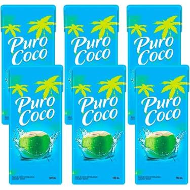 Imagem de Água de Coco Puro Coco 180ml 6 Unidades
