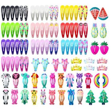 Imagem de Clipes de cabelo Funtopia, 100 peças de encaixe de metal antiderrapant