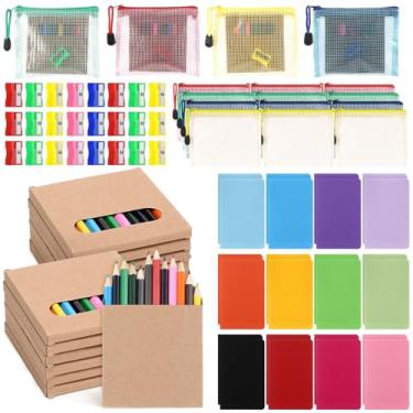 Imagem de AmazingSpark Conjunto de 24 kits de material de volta às aulas a granel para enchimento de caixa de Natal, sala de aula, kit de suprimentos essenciais para festa de caridade