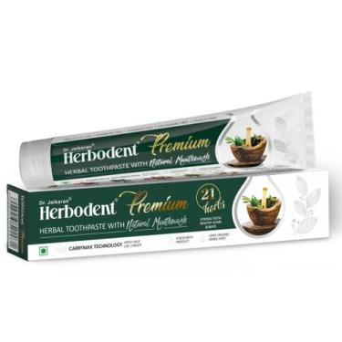 Imagem de Pasta de dentes Herbodent Premium 21 Herbs com enxaguante bucal natura