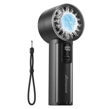 Imagem de Ventilador portátil AMACOOL recarregável com refrigerador de gelo 18 h