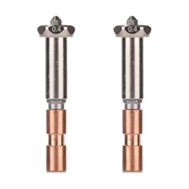 Imagem de 2pçs Bico Integrado de 0,4mm, Bico de Impressora Removível Liberação Rápida Atualizado Cabeça Impressão Reposição para Hot End para Impressora 3D Anycubic Kobra 3 MAX/Kobra 3 Max Combo