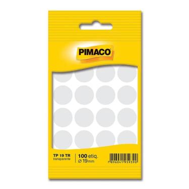 Imagem de Etiqueta adesiva TP19 transparente Pimaco