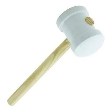 Imagem de Martelo Marreta Borracha Branco 80Mm  Grande 