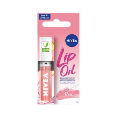 Imagem de Brilho Labial Nivea Nutritivo Lip Oil Rose 5,5ml