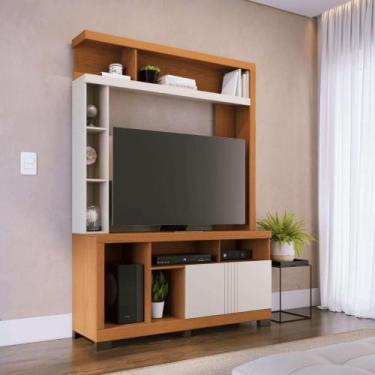 Imagem de Estante Home sala de estar Oma Freijo Off White Matte - Mais de Casa