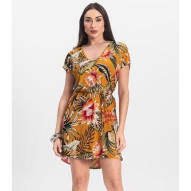 Imagem de Vestido Feminino Liganete Infinita Cor Amarelo, G, Amarelo