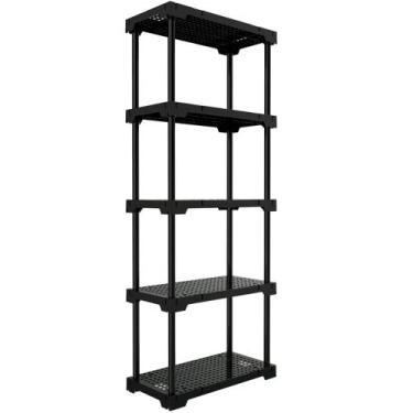 Imagem de Estante Plástica Poly com 5 Prateleiras Preto 70x35x167cm - 1011113802