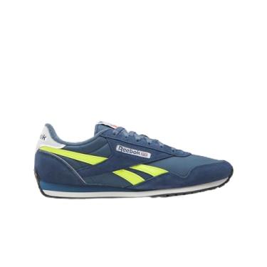 Imagem de Reebok Tênis masculino, Shadow Batik Blue Solar Acid Yellow, 9.5 Women/8 Men