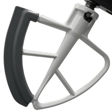 Imagem de Batedor de borda flexível de alumínio de substituição, compatível com mixer KitchenAid de 4,5 e 5 litros com cabeça inclinada: K45, K45SS, KSM120, KSM15, KSM16, KSM75, KSM8, KSM1, KSM100, KSM110