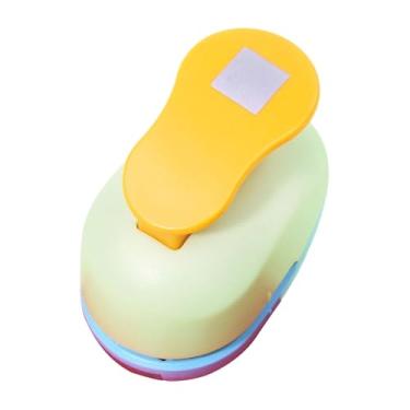 Imagem de oshhni Carimbo infantil em formato de papel, ferramenta de, versátil para scrapbooking, artesanato infantil, faça você mesmo, furador de cor aleatória, M